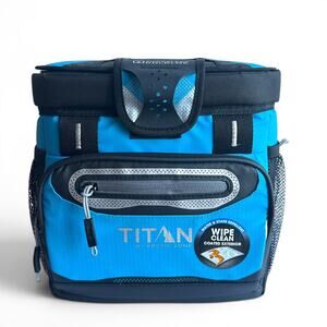 Titan Arctic Zone Deep Freeze 9 Can Zipperless Hardbody Cooler Blue Portable
